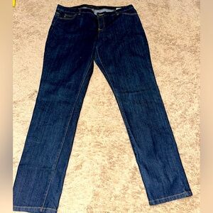 Michael Kors dark denim straight leg jeans